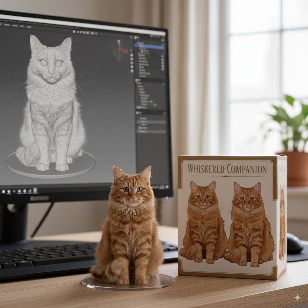 Orange Cat - AI Action Figures